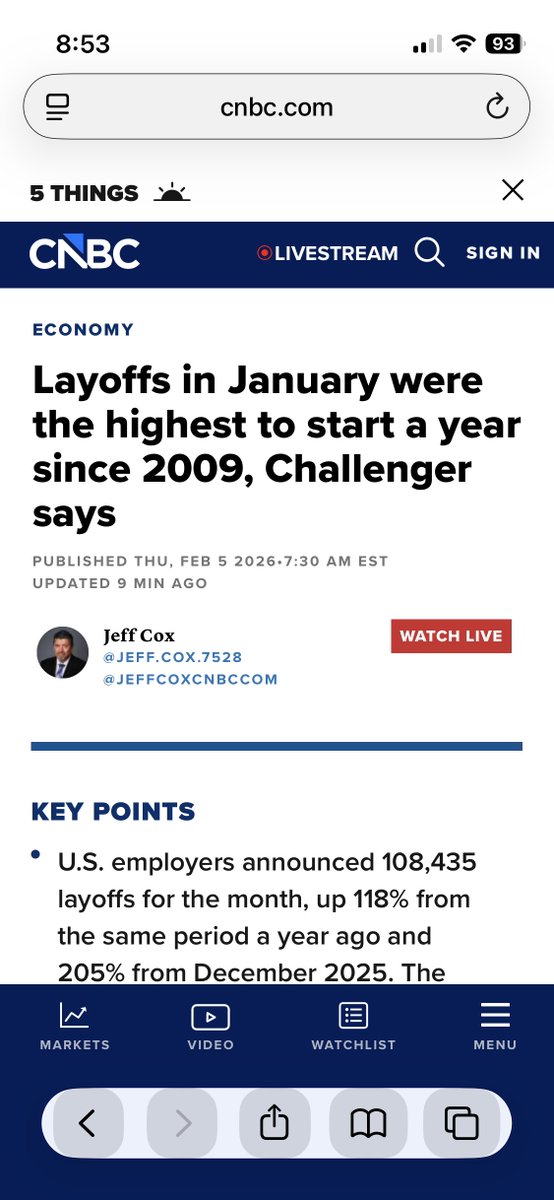telecam1's tweet photo. @SenJohnKennedy @JacquiHeinrich This is the economy on Trump.
This is #Clarabel’s economy: https://t.co/yzM6TQgsFz