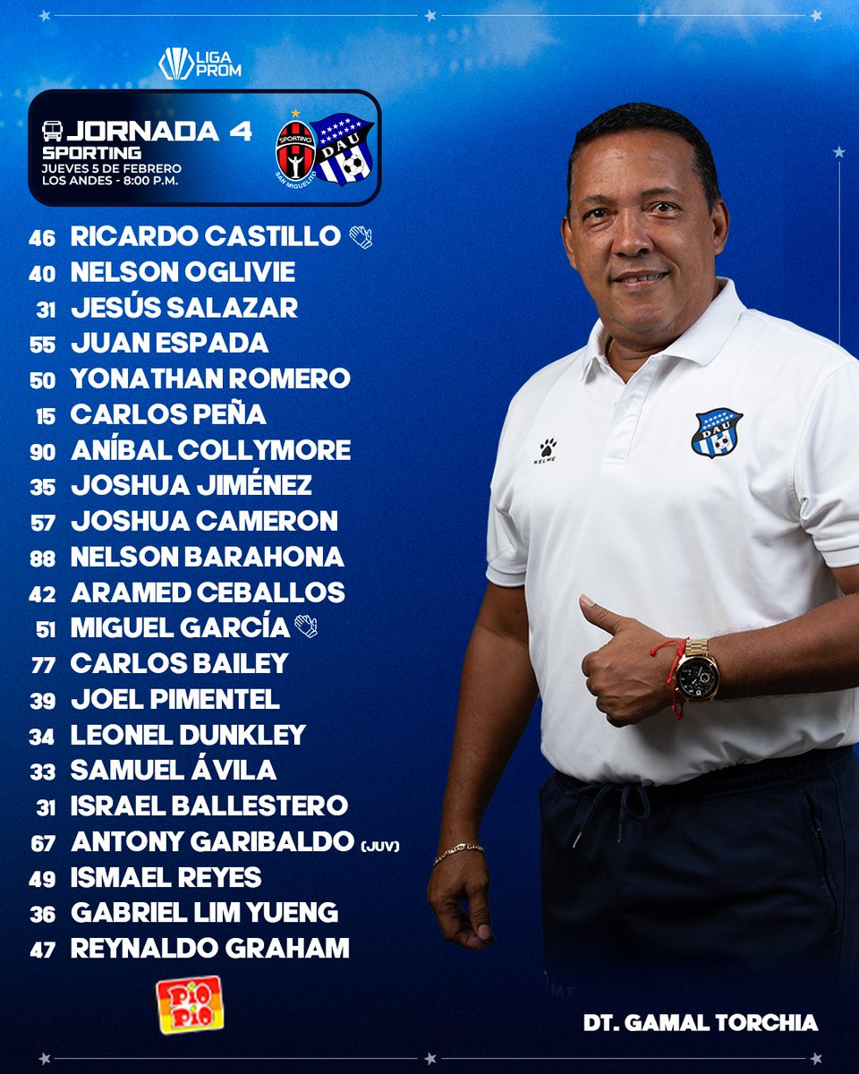 ArabeUnido_'s tweet photo. CONVOCATORIA PROM

Jornada 4 @liga_prom
Clausura 2️⃣0️⃣2️⃣6️⃣ 

#SoyDAU💙 https://t.co/2j9eyyp4Fh