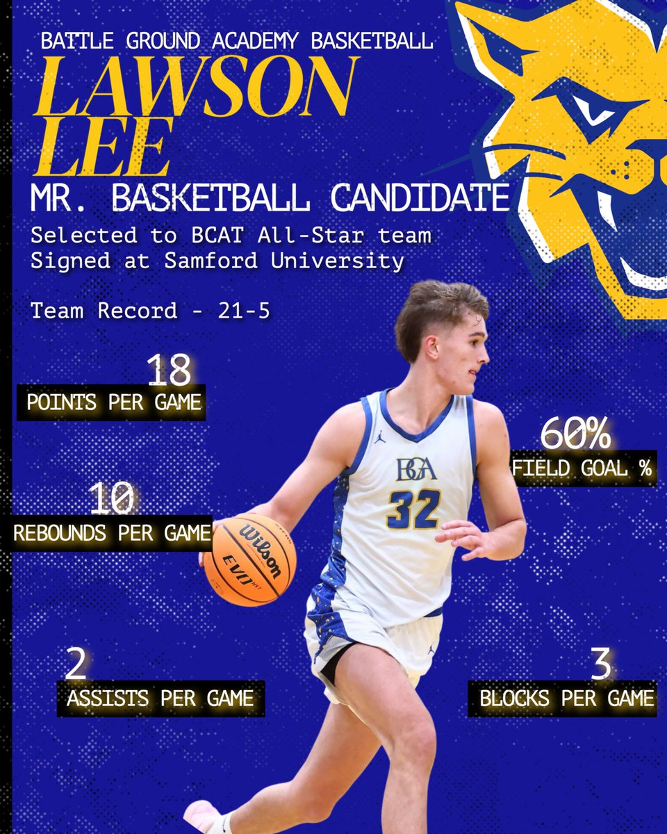 Please consider voting for Lawson Lee for Mr. Basketball DII-A! Lawson is a major force for a great team with a record of 24-5. #SOUL