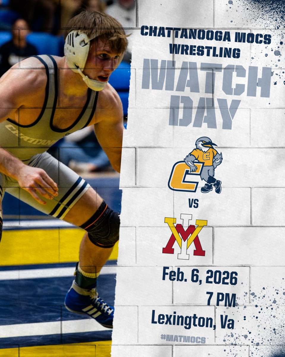 Back on the road tonight at VMI #MatMocs