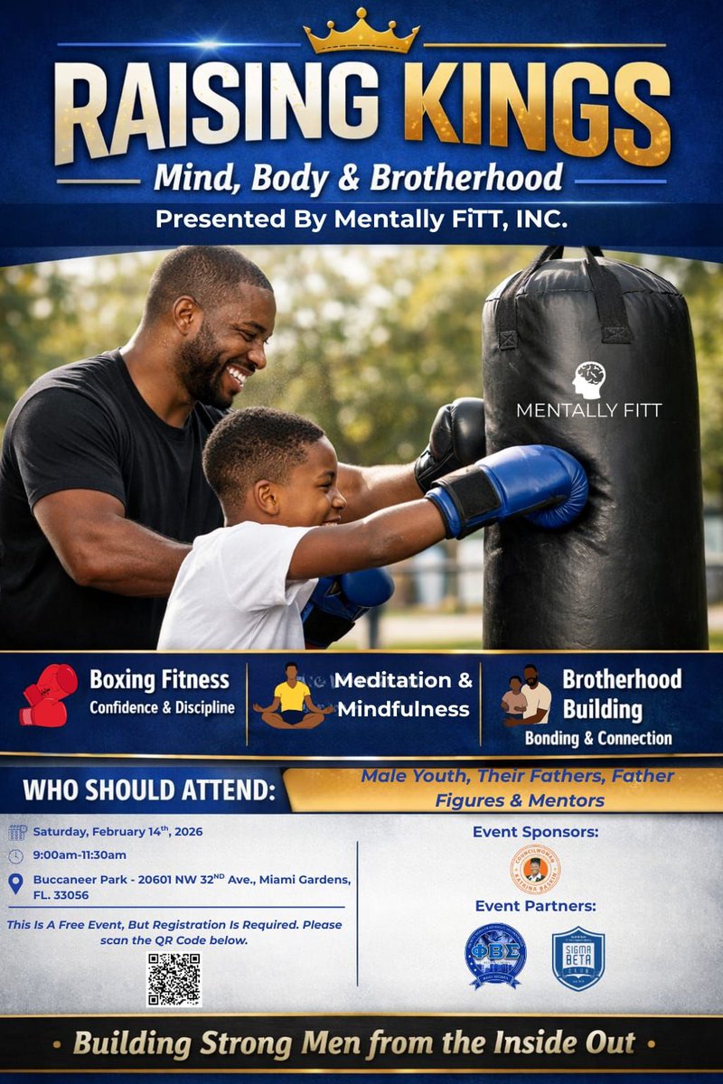 We are calling all south Florida Sigma Beta Club members to participate in a great interactive workshop. This event hosted by Mentally Fit in collaboration with Rho Sigma Chapter and our goal is to focus on the Mind, Body, and Brotherhood

Click the link: docs.google.com/forms/d/e/1FAI…