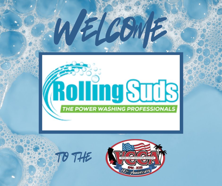 Welcome our new member Rolling Suds of Ventura to the Ventura County Contractors Association!  rollingsudspowerwashing.com/ventura/
vccainc.com