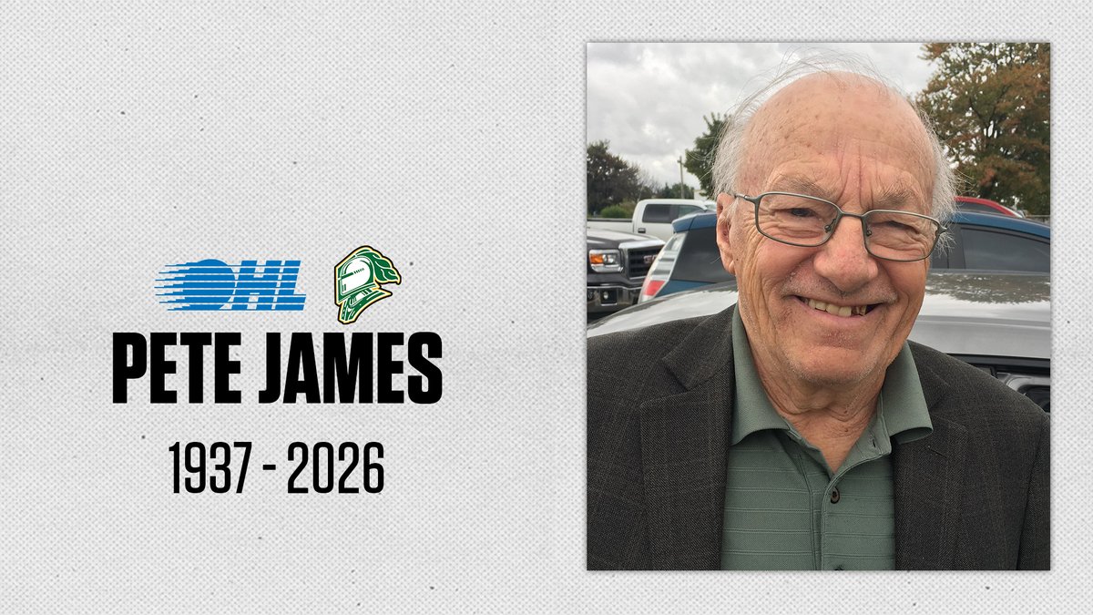 The #OHL joins the <a href="/LondonKnights/">London Knights</a> in mourning the passing of Pete James.

James served as the Knights' radio colour commentator until his retirement in 2010 and left a lasting impact on the game and the community.

DETAILS 🗞️: tinyurl.com/2e6wzh2e