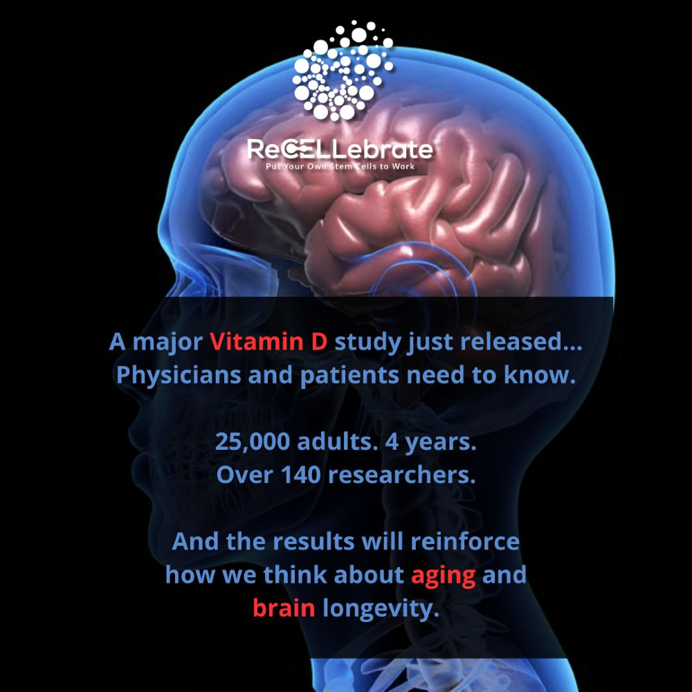 Vitamin D isn’t just the “sunshine vitamin”… it may be one of the most overlooked tools for brain and overall longevity 🧠☀️
 
Learn more at ReCELLebrate.com 1-844-4RECELL

 facebook.com/share/p/1AYvBJ…

#Longevity #VitaminD #BrainHealth #AntiAging #ReCELLebrate