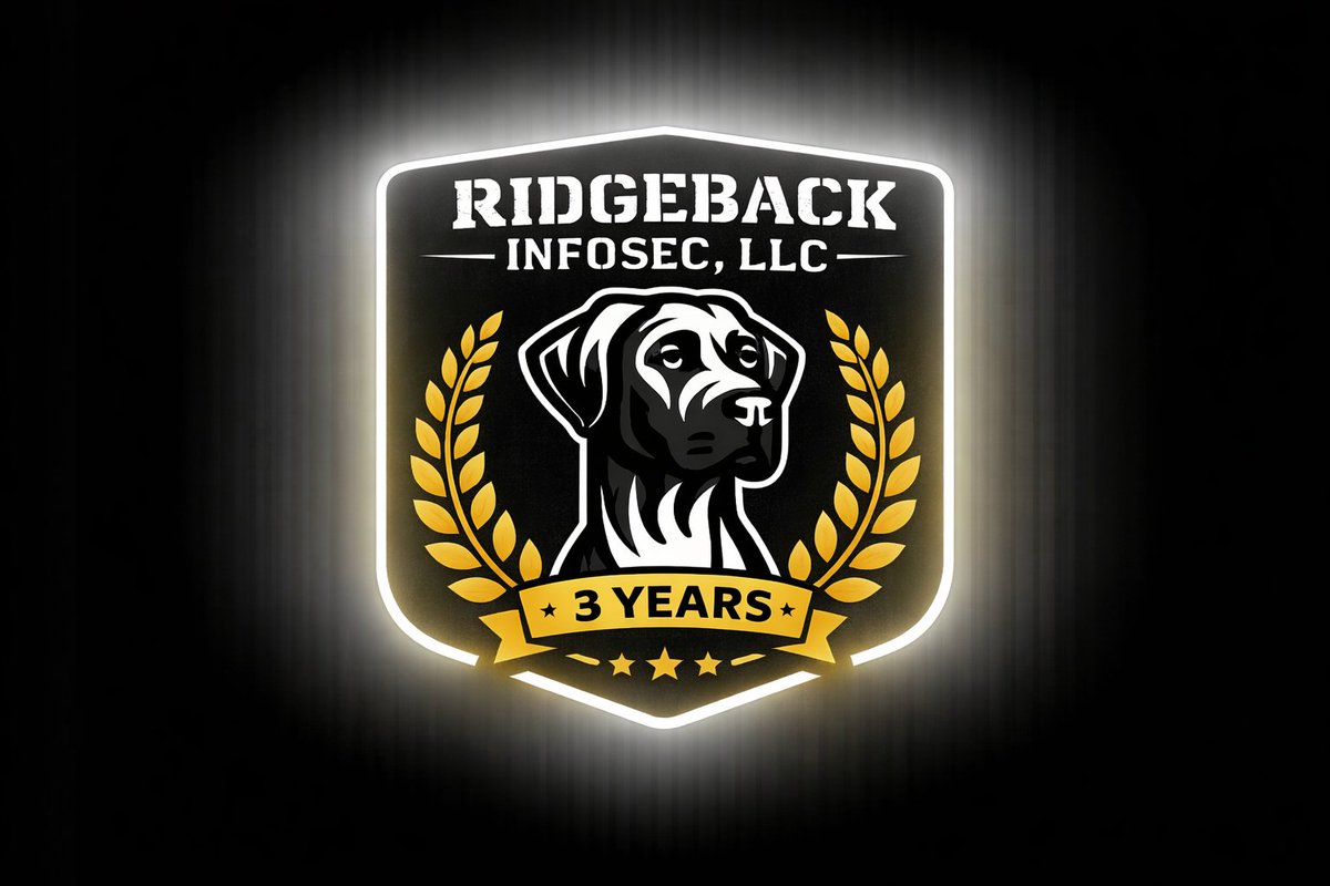 🎉 Ridgeback InfoSec turns 3 years old today!

Thank you to the community, collaborators, and learners who’ve been part of the journey so far.

Onward. 🐾

🔗ridgebackinfosec.com
