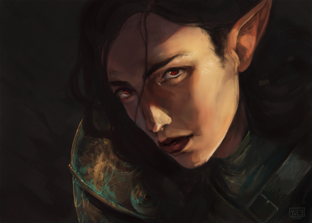 Andruil, blood and force, your people pray to you. Grant that your eye may not fall upon us. Spare us the moment we become Your prey.

#Andruil #DragonAge