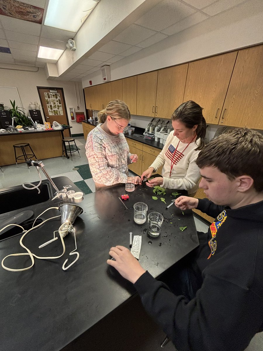 DandurandJason's tweet photo. In Honors Biology 2, Ms. Fleming’s students planned and carried out an investigation to analyze how environmental variables impact the rate of photosynthesis. Students identified variables, collected data, and constructed explanations using evidence! #CommunityOfLearners https://t.co/l8zrmWlOMO