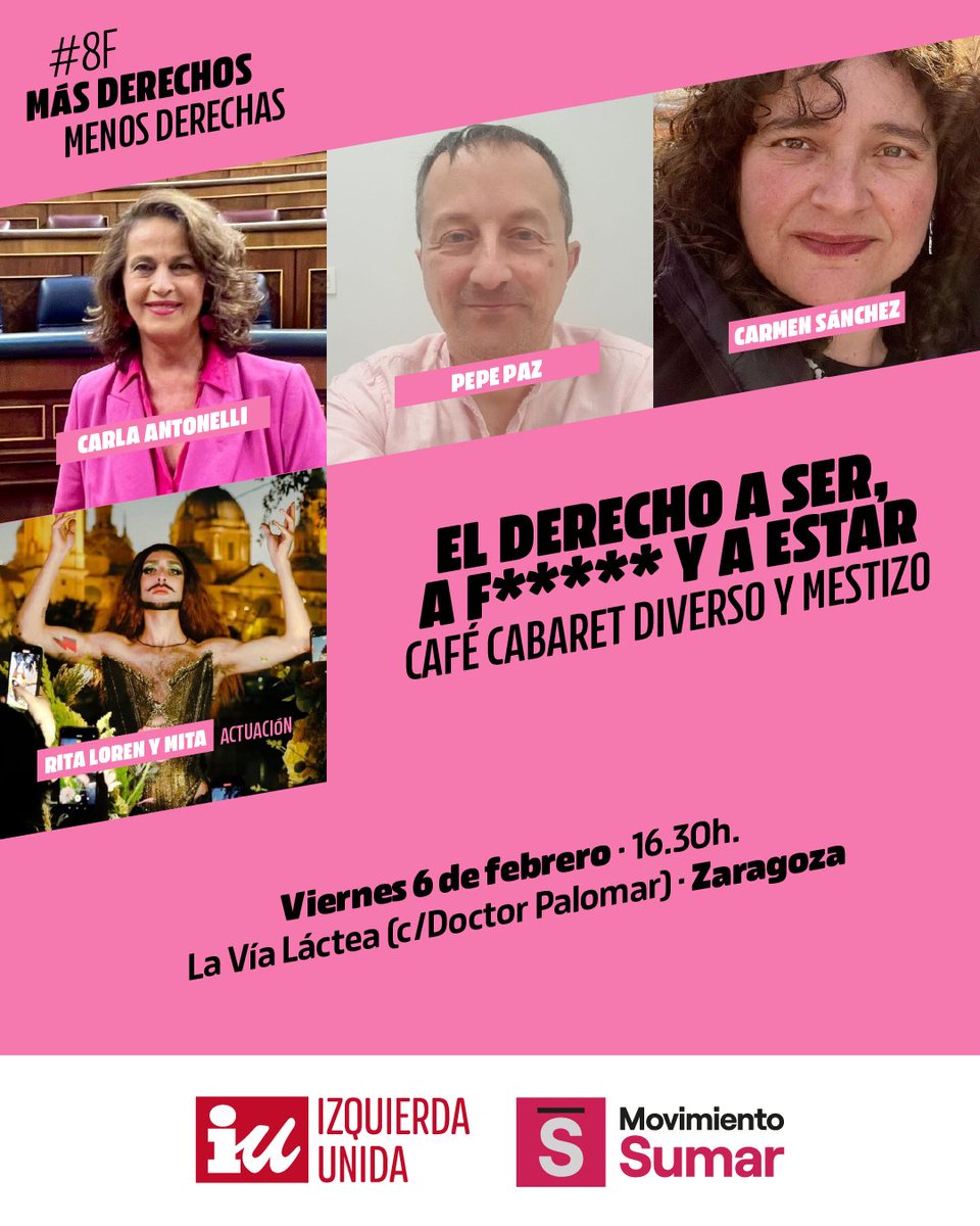 La izquierda woke se quiere reunir para...

¿Hablar sobre vivienda?
¿Sobre derechos laborales?
¿Sobre el maltrato a la agricultura española?

¡NO! 

Para seguir haciendo el ridículo y demostrar que son un proyecto inútil.

Hay alternativas.