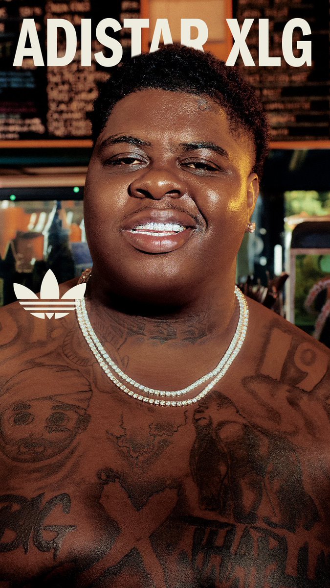 vishmidia's tweet image. O artista BigXthaPlug estrelando a campanha do modelo adidas Adistar XLG SS26 🦑📸