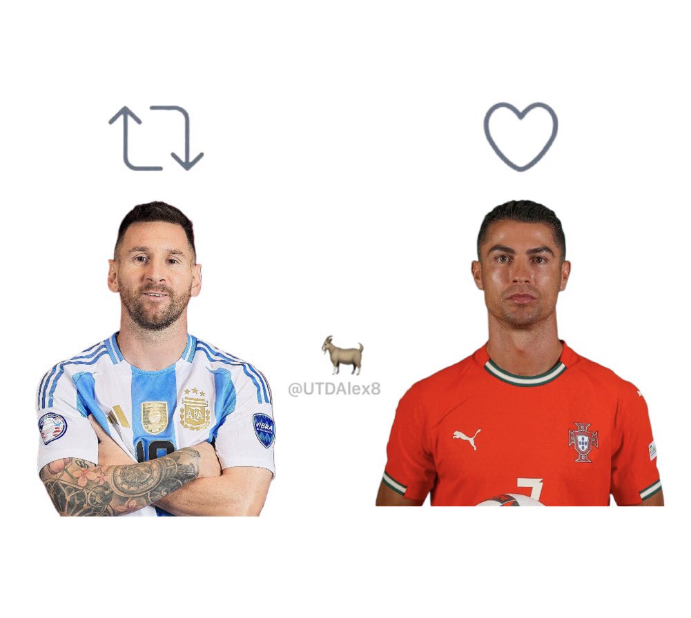 Let’s see who has the biggest fanbase in the world.

Like for RONALDO ❤️
Repost for MESSI 🔂