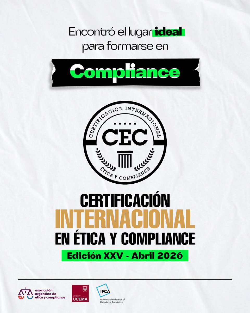 Asoc. Arg. de Ética y Compliance (AAEC) tweet media
