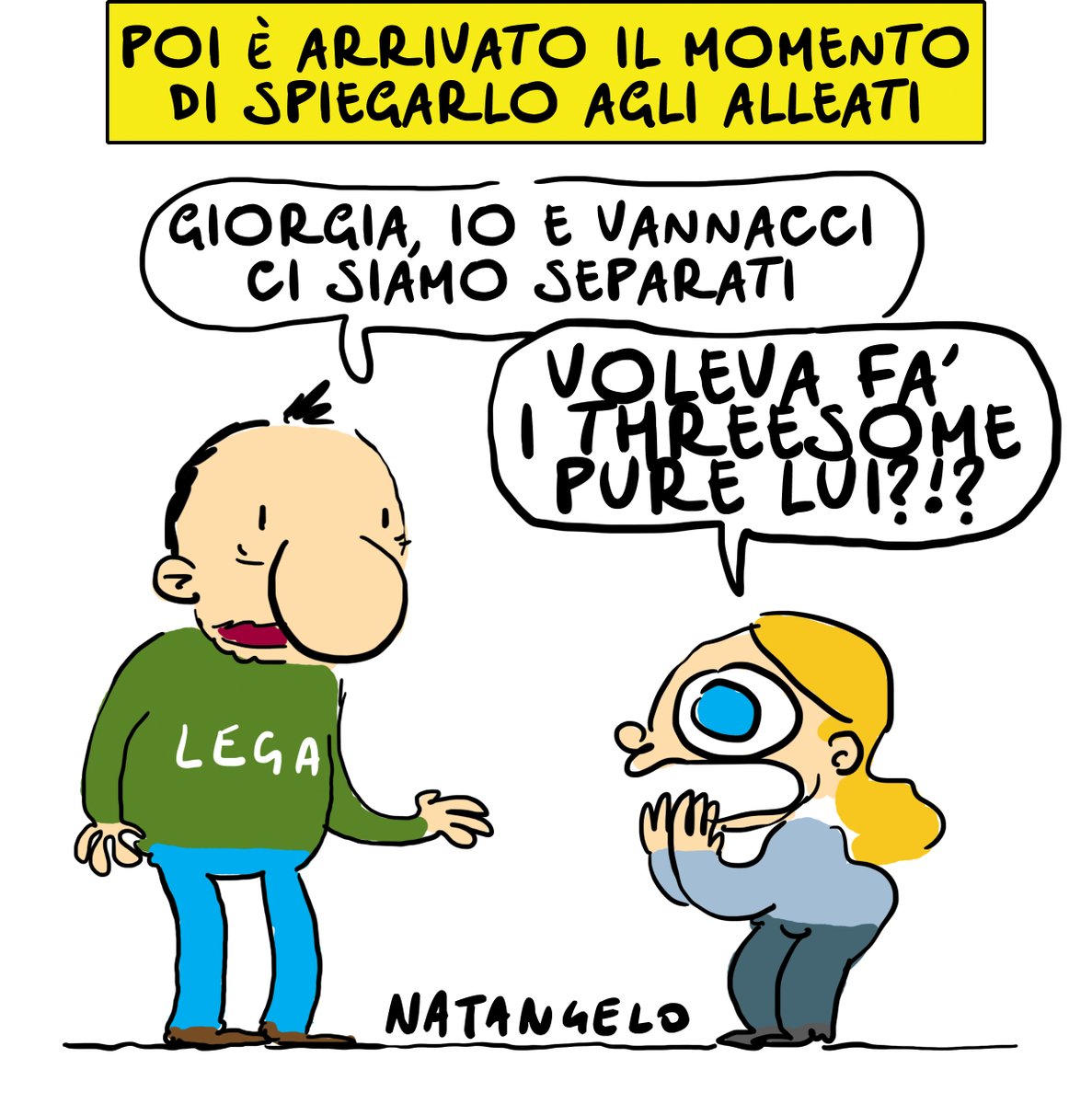 NatangeloM's tweet photo. Vestiva anche Blu Cina

#vannacci #salvini #vignetta #satira #natangelo #lega #giambruno https://t.co/ywhFTysvQx