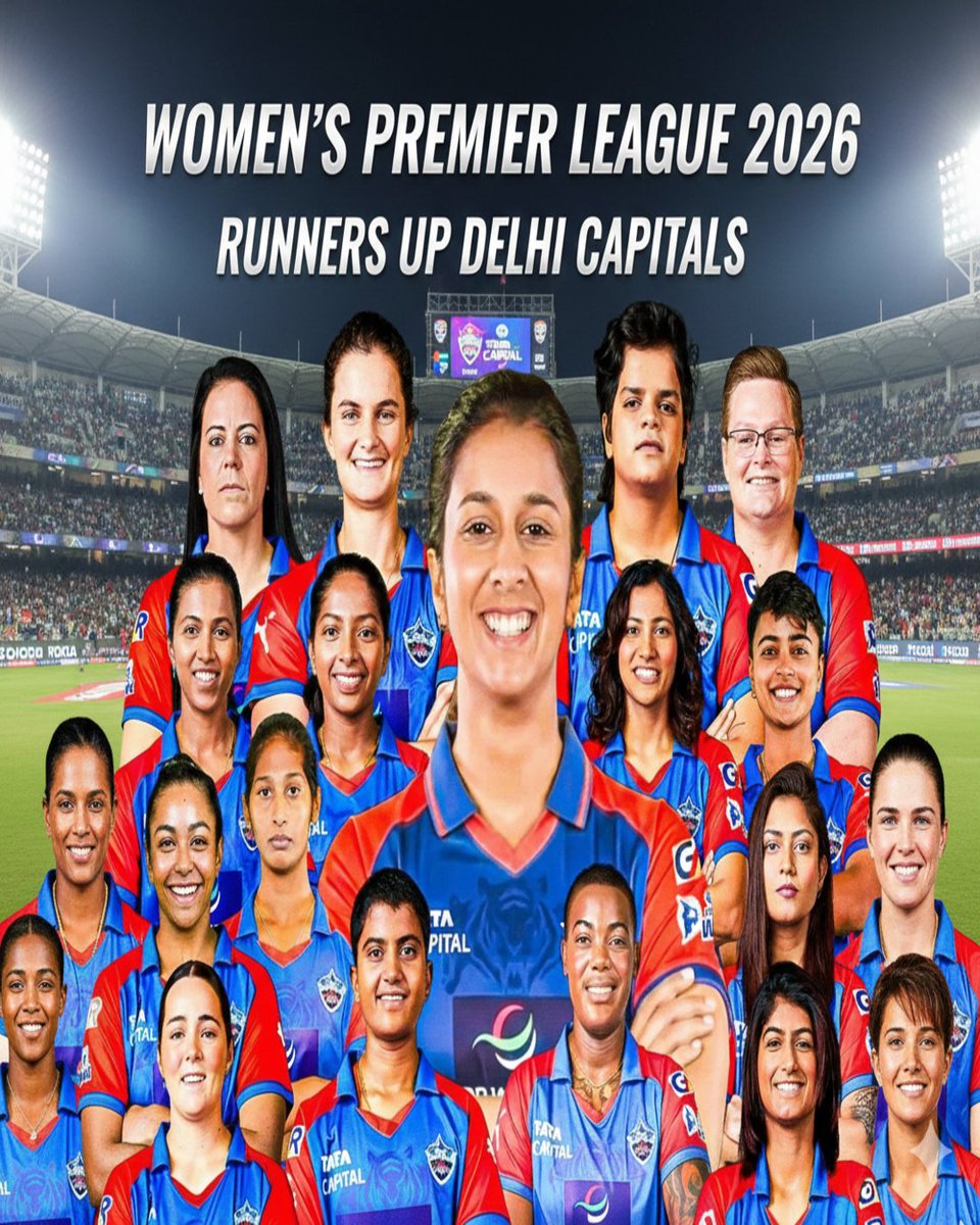 IFSPORT_'s tweet photo. Hard luck for the Delhi Capitals, but what a clinical performance to reach the final! 🏏 Jemimah Rodrigues picks up the Runner Up trophy and a massive ₹3 Crore prize for the team. A tournament to remember! 🥈✨

#WPL2026 #TATAWPL #DelhiCapitals #WPLFinals #InsideFieldSports https://t.co/OrgwcdfyHa
