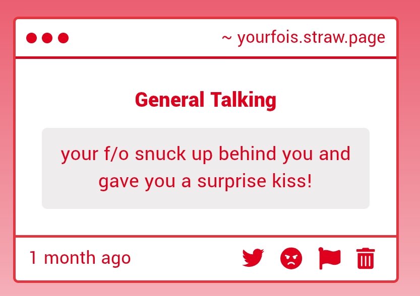 YourFO_Is's tweet photo. 📻 🎶  • Prompt! — 

Your F/O snuck up behind you and gave you a surprise kiss! https://t.co/tFI00AyeNa