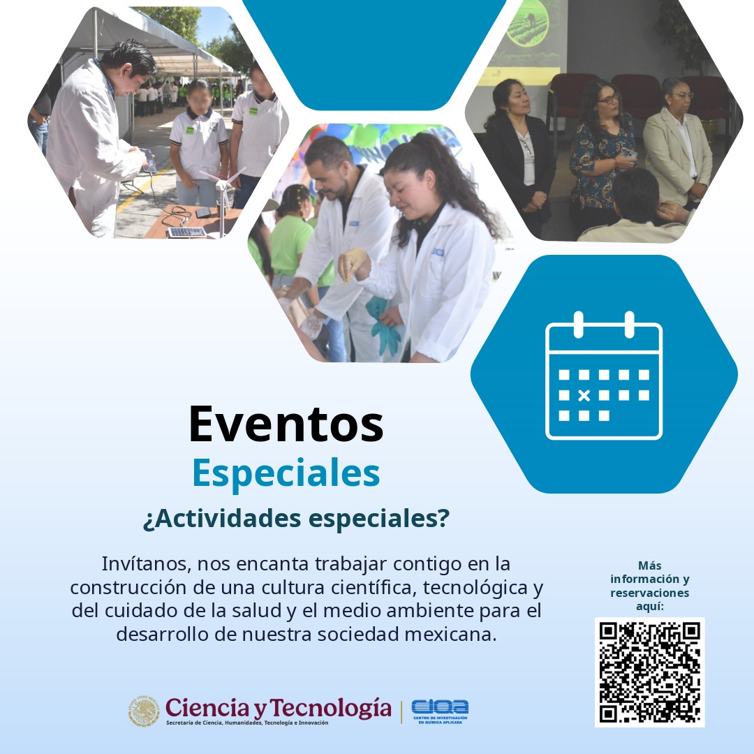 ciqa_mx's tweet image. ¿Te gusta la ciencia? Actividades VIRTUALES Y PRESENCIALES para GRUPOS de niños y jóvenes de todas las edades. CONFERENCIAS / TALLERES / VISITAS GUIADAS / EVENTOS ESPECIALES.