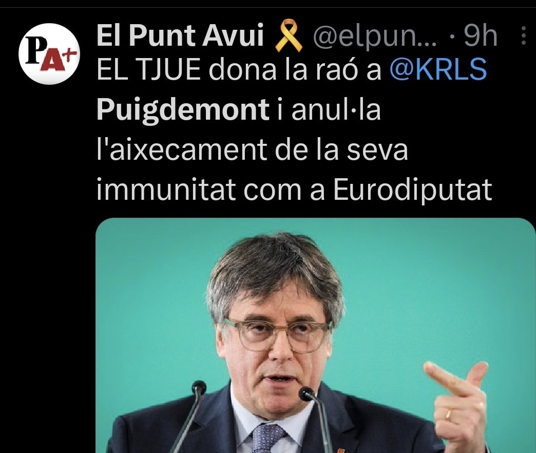 laxarxaxanante1's tweet photo. Comença la @laxarxaxanante1 
Recordeu:
👇
1️⃣ REPIULAR

2️⃣ SEGUIR A QUI REPIULI

3️⃣ SEGUIR A QUI US SEGUEIXI "

¿De què serveixen les victòries a Brussel·les si el Govern d'Illa segueix aquí l'agenda de Madrid sense pestanyejar? https://t.co/5gHAy7OHk3