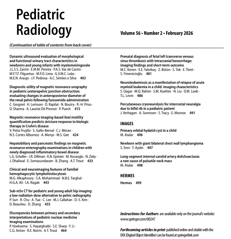 Pediatric Radiology tweet media
