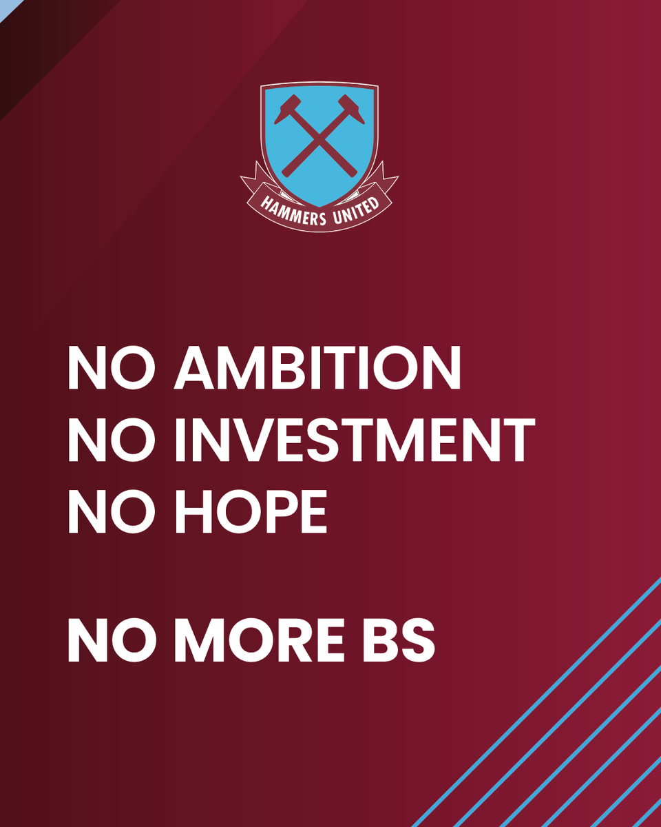 HammersUnited2's tweet photo. URGENT ! Hammers United are just ordinary fans, with jobs and families. The #NoMoreBS campaign relies on donations to cover the costs of the protests we are planning. All expenditure is transparent. Please help drive Sullivan and Brady out!  https://t.co/l5vzdrewm8 https://t.co/dXCpfI4urz