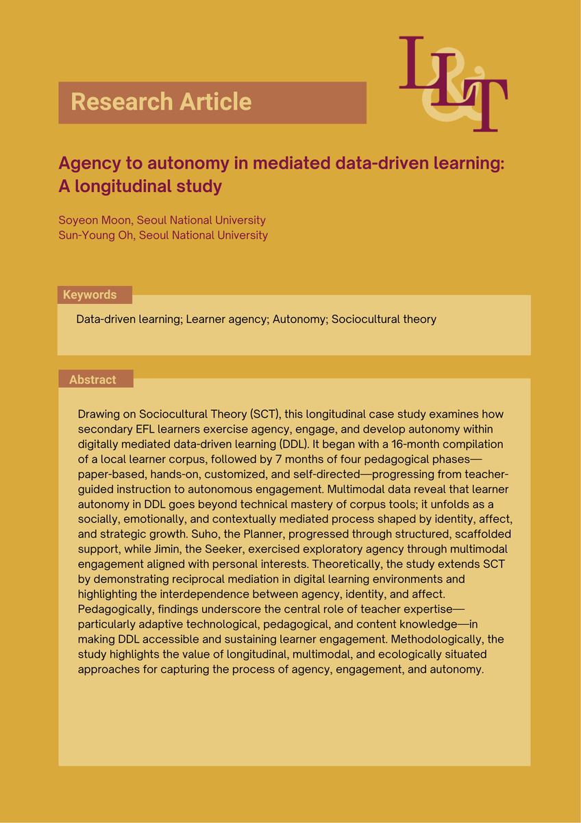 Language Learning & Technology tweet media