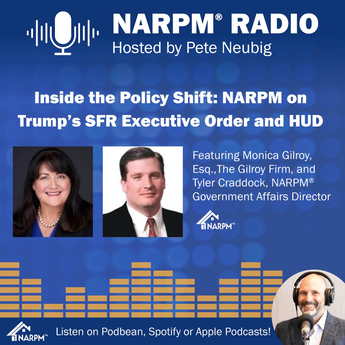 🎧 𝗡𝗲𝘄 𝗼𝗻 #𝗡𝗔𝗥𝗣𝗠𝗥𝗮𝗱𝗶𝗼: "𝗜𝗻𝘀𝗶𝗱𝗲 𝘁𝗵𝗲 𝗣𝗼𝗹𝗶𝗰𝘆 𝗦𝗵𝗶𝗳𝘁: 𝗡𝗔𝗥𝗣𝗠 𝗼𝗻 𝗧𝗿𝘂𝗺𝗽’𝘀 𝗦𝗙𝗥 𝗘𝘅𝗲𝗰𝘂𝘁𝗶𝘃𝗲 𝗢𝗿𝗱𝗲𝗿 𝗮𝗻𝗱 𝗛𝗨𝗗” with Monica Gilroy, Esq., and NARPM Government Affairs Director Tyler Craddock: narpm.podbean.com/e/inside-the-p…