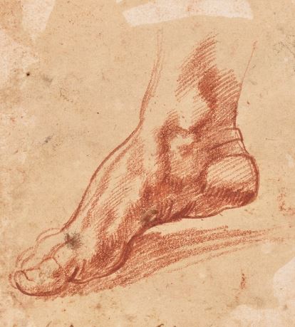 Okay, at Christie's Auction House in New York this Chalk Drawing by Michelangelo of a "foot" for the ceiling of the Sistine Chapel just sold for over $27 Million USD. So what do we estimate for the entire ceiling, anyone?! christies.com/en/lot/lot-657…