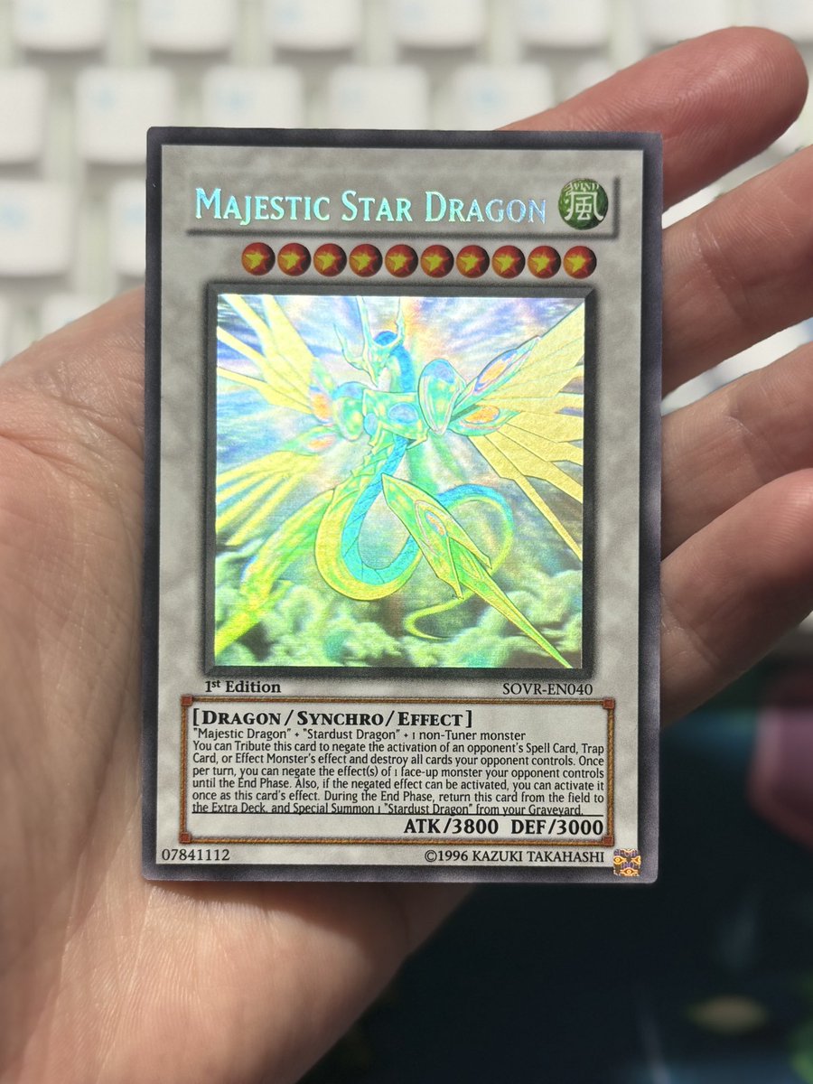 Finally checked this tough to find 1st Edition Ghost off of my list! My “Every Ghost Rare” binder is one step closer to completion!

It is really tough to find a card that looks better than this - what is your favorite looking card in Yugioh, or any other card game?
