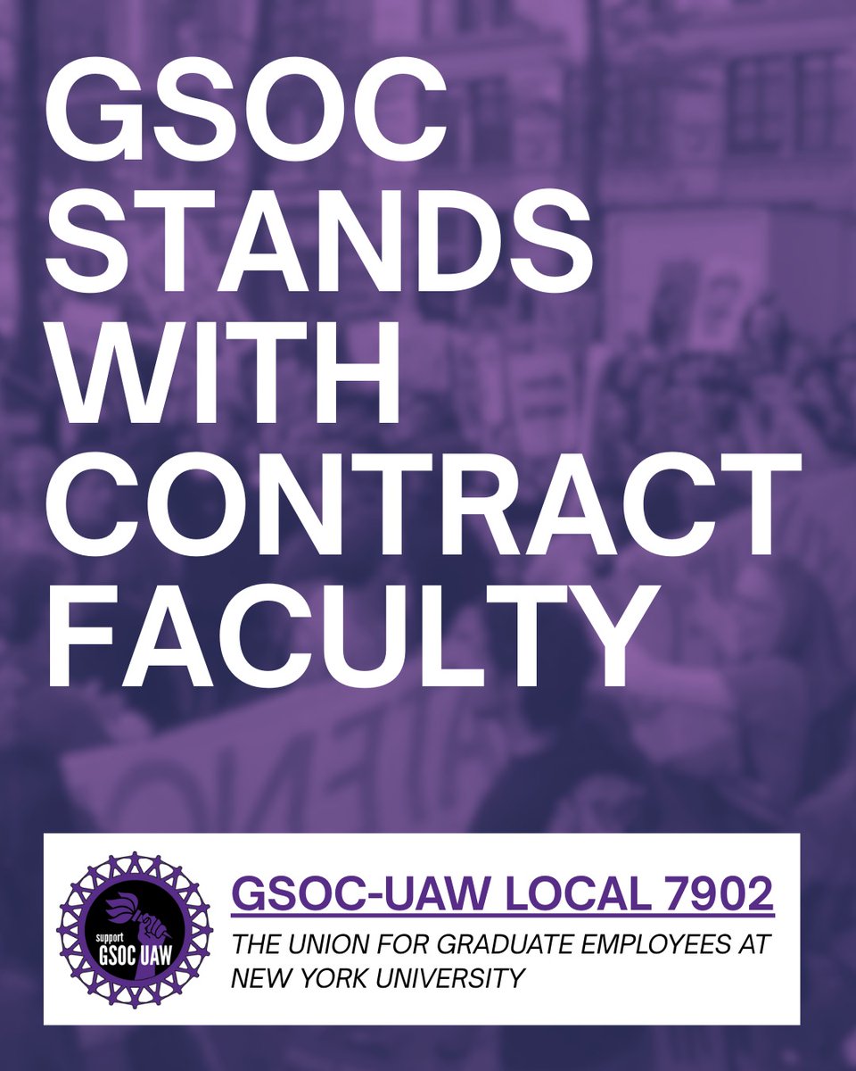 NYU GSOC|UAW tweet media