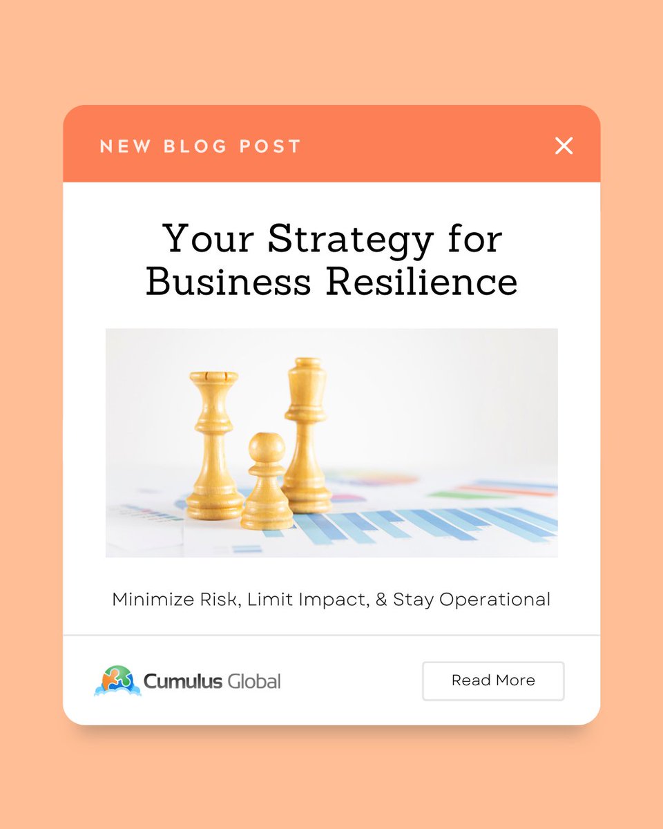 Business resilience means being able to keep operating when systems fail or security incidents occur. 

Learn why a layered security strategy is essential in our new blog post: jump.cumulusglobal.com/3LRXtZX 

#ManagedSecurity #CyberSecurity #BusinessResilience #SmallBusiness