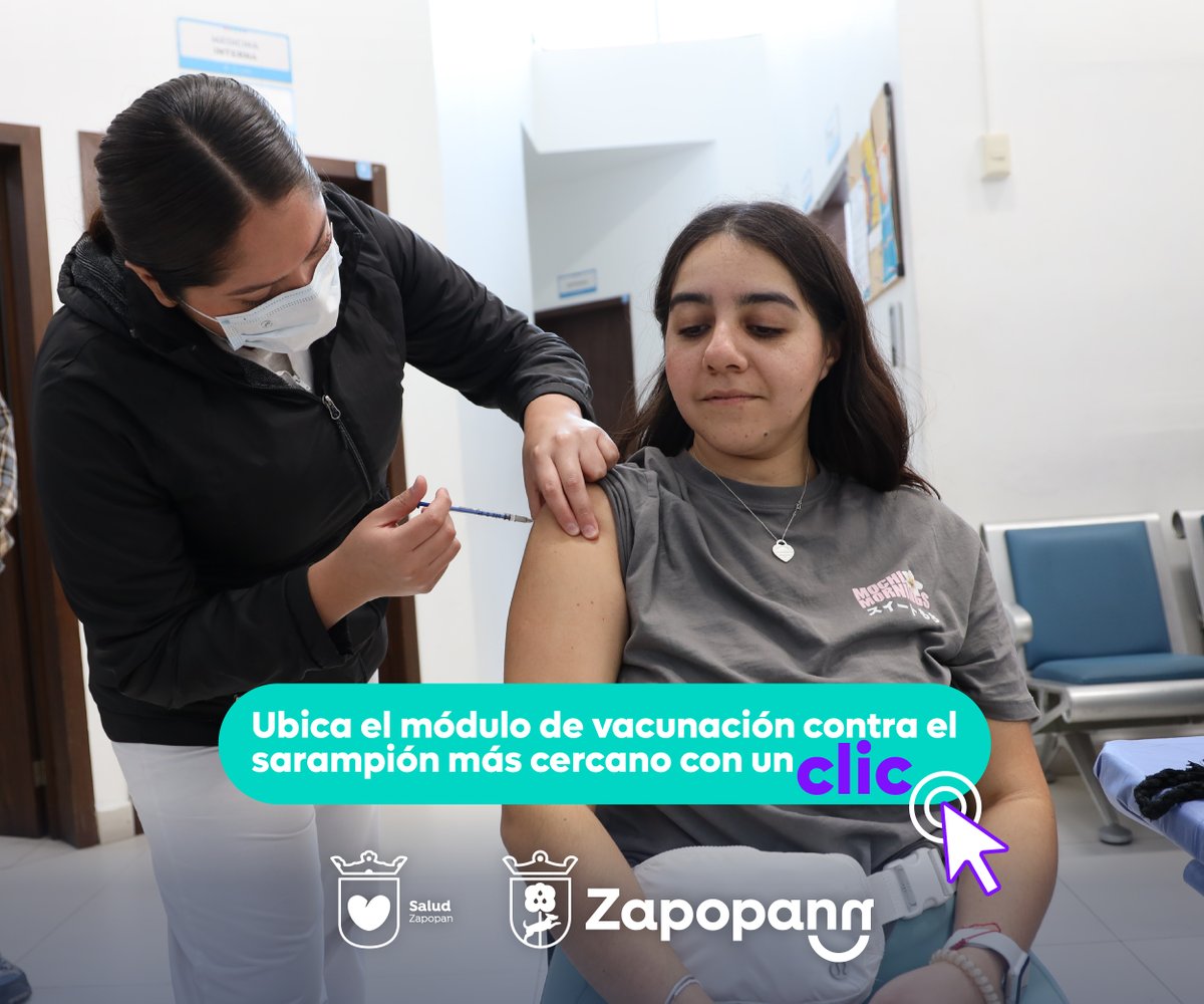 DesarrolloZap's tweet photo. La vacunación es la mejor defensa contra el sarampión. Protege tu salud y la de todas y todos.
Conoce los módulos de vacunación en Zapopan: https://t.co/ez1BuQwK2U https://t.co/rcSAmnLard