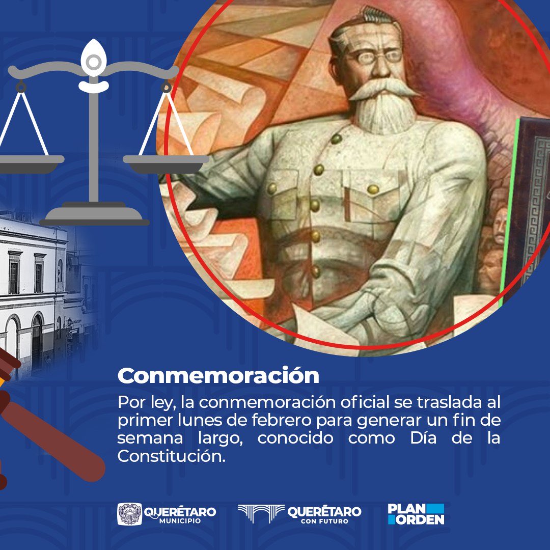 ValeriaGroA's tweet photo. 🇲🇽
Hoy recordamos que el 5 de febrero de 1917 se promulgó nuestra Constitución, el documento que sentó las bases legales, sociales y políticas de México después de la Revolución. https://t.co/WTHK6T6sPH