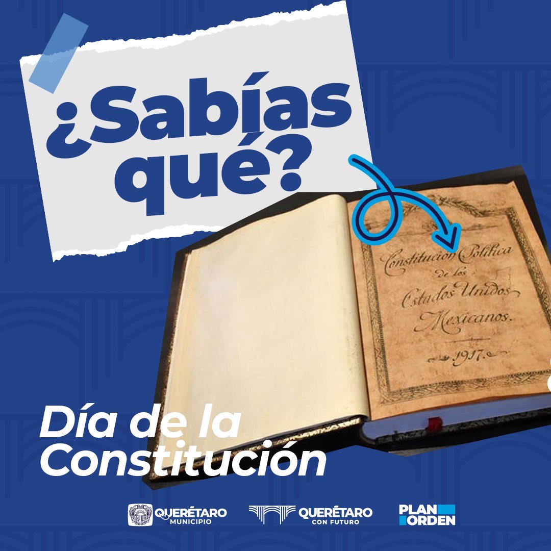 ValeriaGroA's tweet photo. 🇲🇽
Hoy recordamos que el 5 de febrero de 1917 se promulgó nuestra Constitución, el documento que sentó las bases legales, sociales y políticas de México después de la Revolución. https://t.co/WTHK6T6sPH