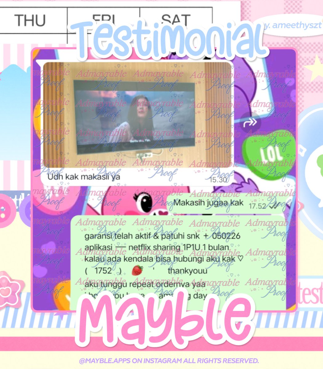 _chelry's tweet image. ⠀
⠀￮     𝆬    ☾︎    ֹ    testimoni    ۪     ໋  𔓕
⠀☆ 𝅄   ׁ 50.000 ˗  ⭐️    ۪    별    𝆹⬦

⠀੪    ۪    ⭒  𝗻𝗲𝘁𝗳𝗹𝗶𝘅   ׂ   𐨂  🥧   ᧔᧓
⠀ ♡︎     𝟏𝐏𝟏𝐔 𝟏 𝐁𝐔𝐋𝐀𝐍   ׂ     𑄾

⠀୨୨    〭   𝗍𝗈𝗄𝗈 𝗆𝖺𝗒𝖻𝗅𝖾    ݈    ֹ    🌸௧
⠀