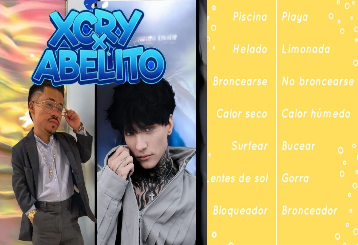 Ya que estamos en verano, dime que prefieres  y dejame tu respuesta + la tendencia XCRY X ABELITO