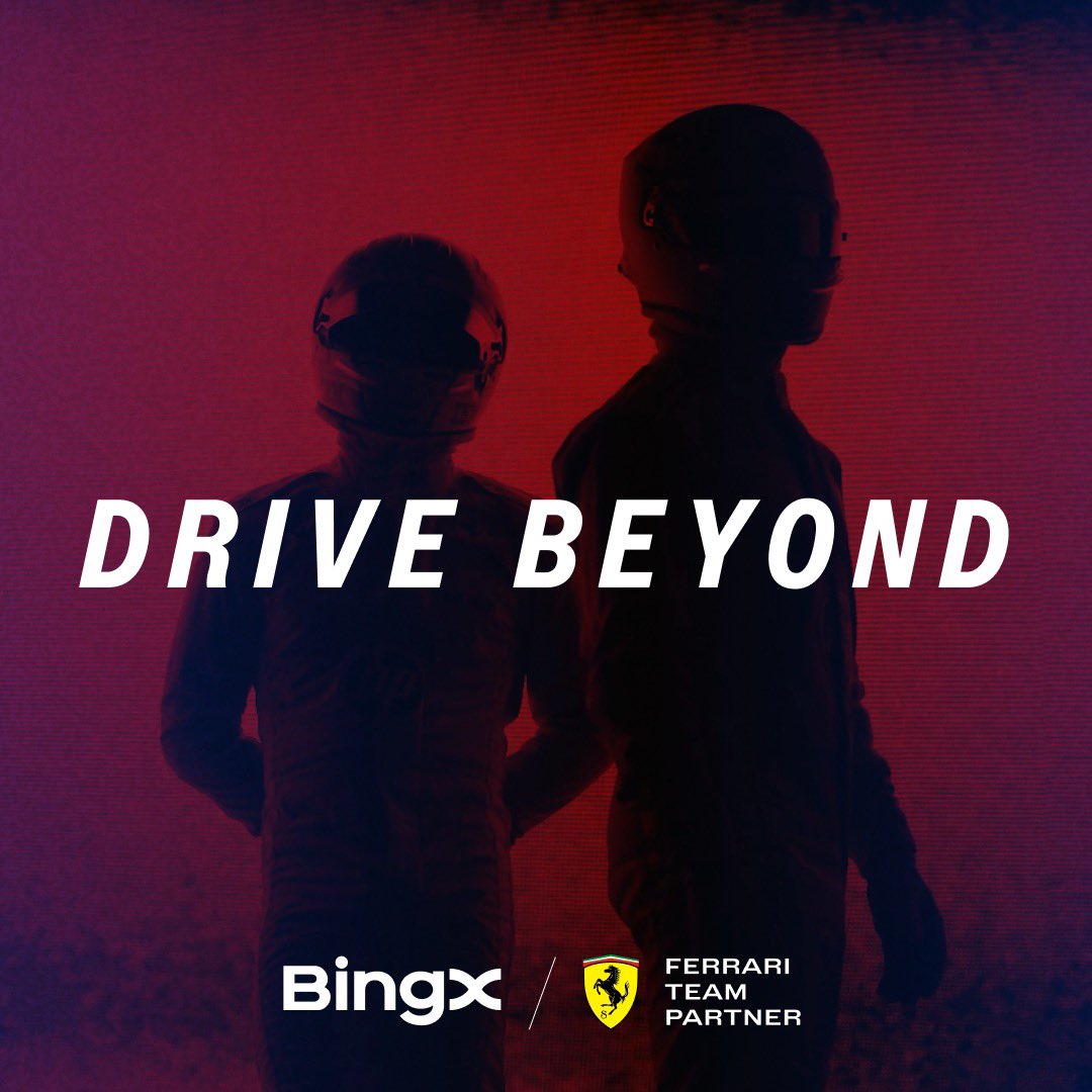 #BingX keeps building, with collaborations that speaks volumes. First they became the official crypto partner for <a href="/ChelseaFC/">Chelsea FC</a> and now it’s for <a href="/ScuderiaFerrari/">Scuderia Ferrari HP</a>. 

This is where innovation meets performance and it only emphasizes leadership and pioneering spirit. 

Spot the new
