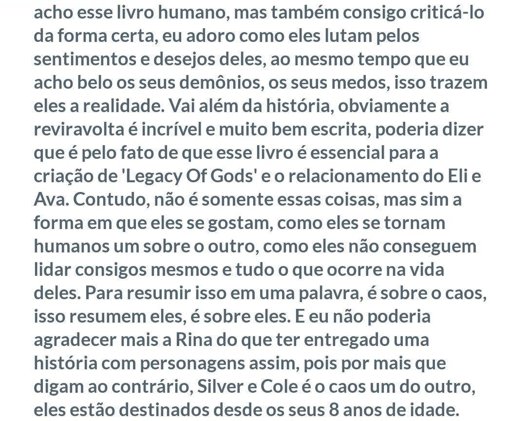 Minha resenha sobre "Ruthless Empire". 
Não, vocês nunca vão me fazer acreditar que a Silver não merece o Cole, eles se amam desde os 8 anos de idade.