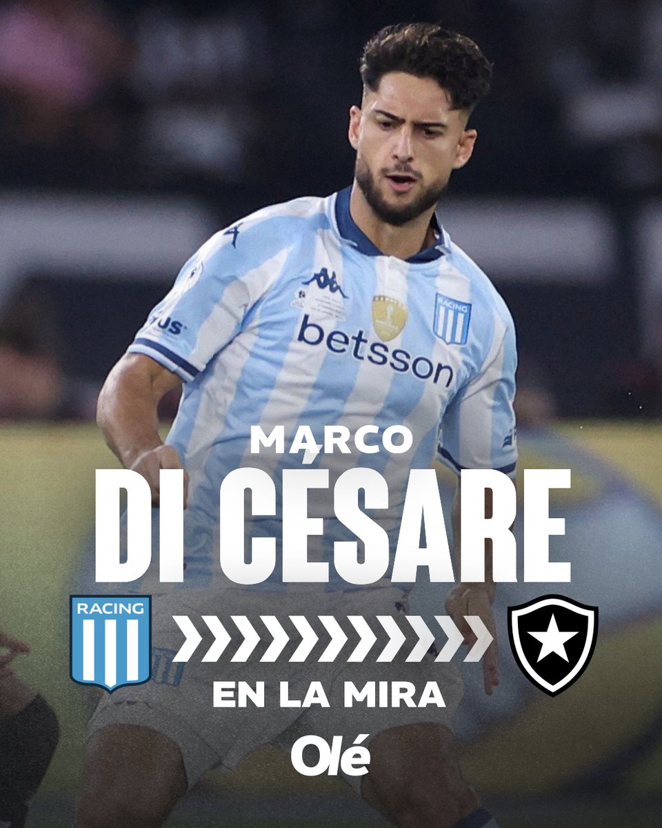 DiarioOle's tweet photo. INTERÉS DE BRASIL POR JUGADORES DE RACING 🇧🇷💰

🏴‍☠️ Santiago Sosa: Vasco da Gama mostró interés, pero su salida es difícil. En Avellaneda lo consideran intransferible y solo lo dejarían ir si ejecutan la cláusula de 12M de euros.

⚓ Santiago Solari: Corinthians presentó una oferta formal de préstamo con obligación de compra por 2.5M de dólares por el 80% del pase. En la Academia la consideraron insuficiente y se plantaron en 4M para avanzar.

🔲 Marco Di Césare: Botafogo lo tiene en carpeta y prepara una propuesta si logra levantar las inhibiciones. Sería un préstamo con obligación de compra por 4.5M de dólares, a pagar a mitad de año. El defensor ve con buenos ojos un cambio de aire.