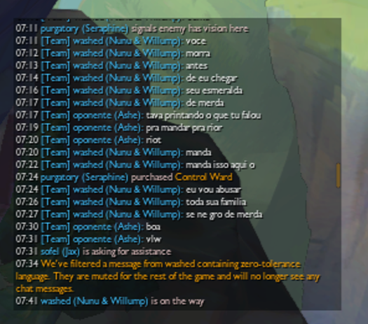 CaiqueHenriques's tweet photo. Falei "ja ta dificil a lane nosso jungler piorou" 
ele: "se corta judeu" 

15s depois ele volta bot, morri antes dele chegar ai ele mandou essa ai

conseguiu cometer 3 crimes em 1 minuto e segue jogando como se nada

nick do agradável: washed#asff
id da partida: 3201864491 https://t.co/BGYKyMyd1j