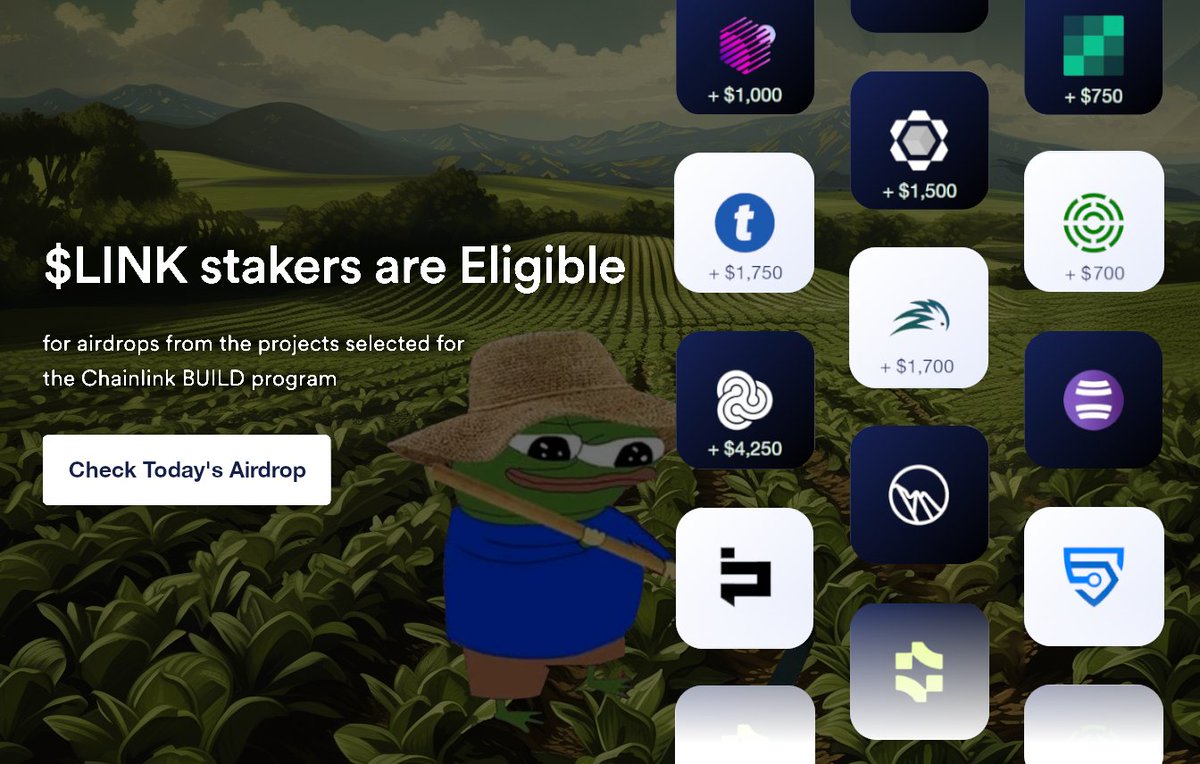 SandiH_eth's tweet image. $LINK locking in $75B+ in DeFi. Now it’s all about securing its community.

🔗 Early users cashing in 🔗

dashboard-chain.link/rewards

Chainlink is quietly giving back to past users.

Eligible:
✅ Any oracle interaction
✅ Any LINK staking
✅ Any DeFi activity with LINK

Even a…