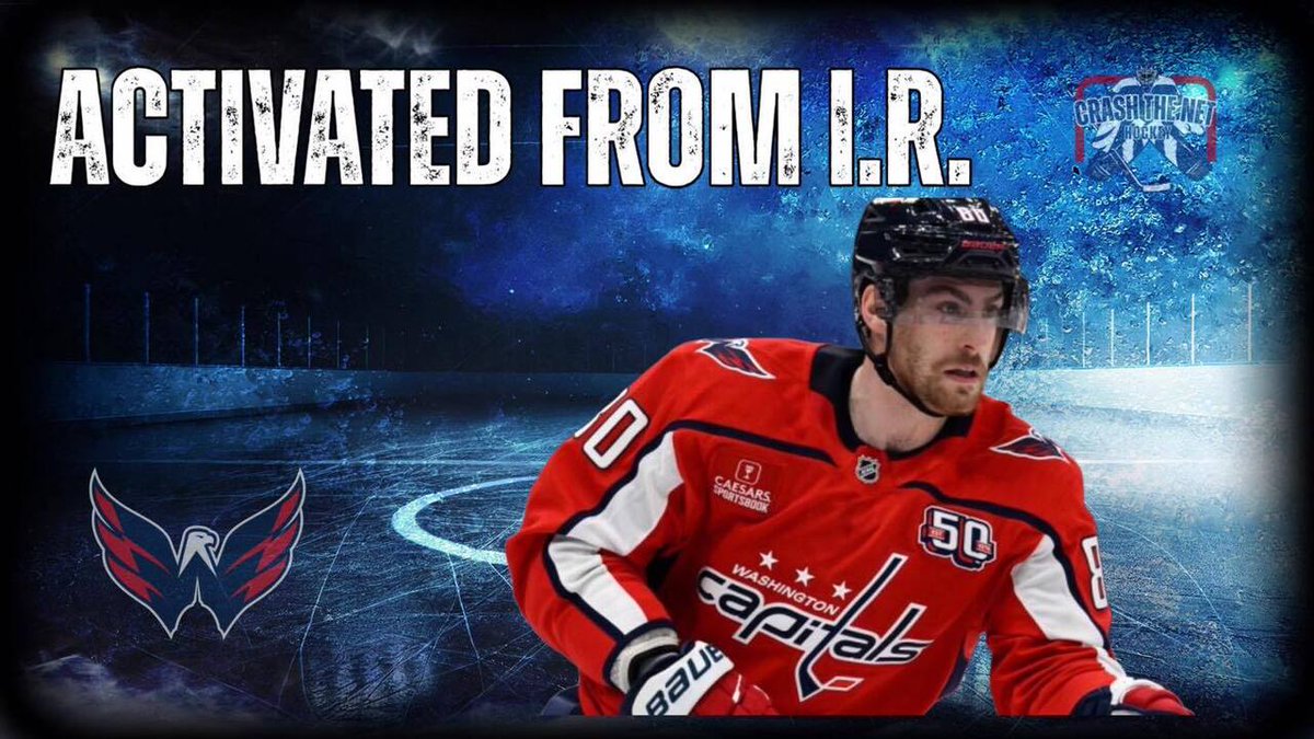 CrashTheNet_'s tweet photo. Washington Capitals center Pierre-Luc Dubois will make his return to the lineup after only playing 6 games so far this year following surgery. Welcome back PLD.

#ImSorryWilson
#nhlnews
#ALLCAPS https://t.co/Q1Hs9GBlJi