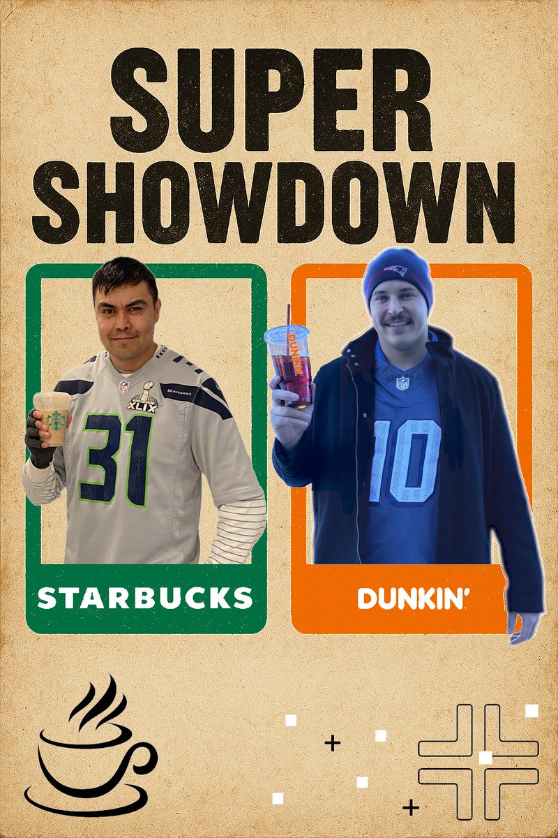 WithumCPA's tweet photo. If there's one thing that challenges our team's passion for football, it's their love of coffee. So we gotta know....in the battle between these coffee giants, which do you prefer, Seattle's own Starbucks or the Massachussetts-bred Dunkin'?

Comment below to let us know.... ☕ 🗳️ https://t.co/dD0bd6HzPc