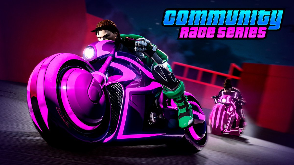 Vie for the top spot in the GTA Online Community Race Series to earn 2X GTA$ and RP on all player-created tracks this week, including a Stunt Race track that puts Nagasaki’s futuristic two-wheeled wonder to the test: rsg.ms/392c89d