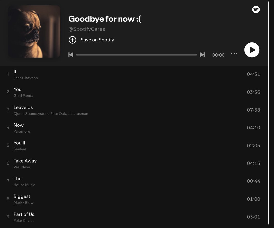 I gotta say, well played <a href="/Spotify/">Spotify</a>...