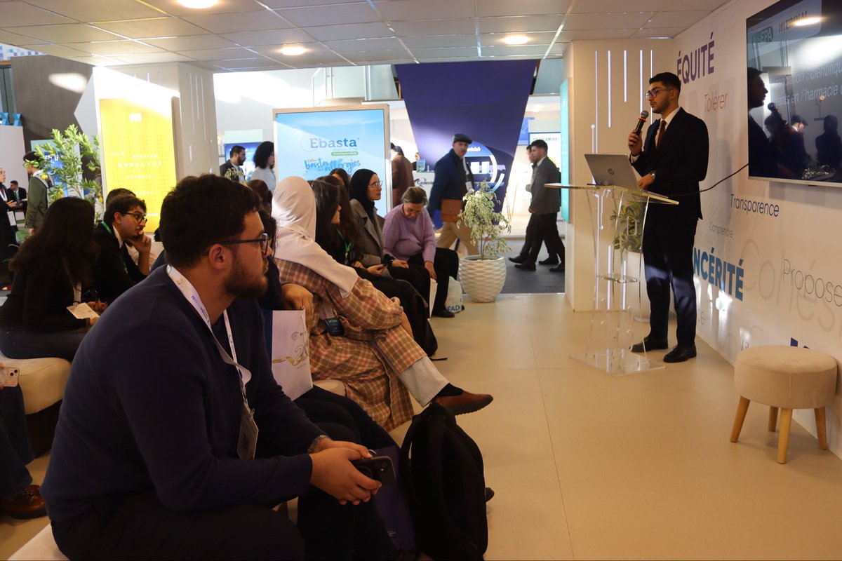 asepalg's tweet photo. Durant les deux premières journées du Salon International de la Pharmacie en Algérie, l’ASEPA a eu l’honneur d’animer 2 communications au niveau du stand des laboratoires Merinal, intitulées « Présentation de l’Association : vision et actions menées » https://t.co/8ubeC48Cpj