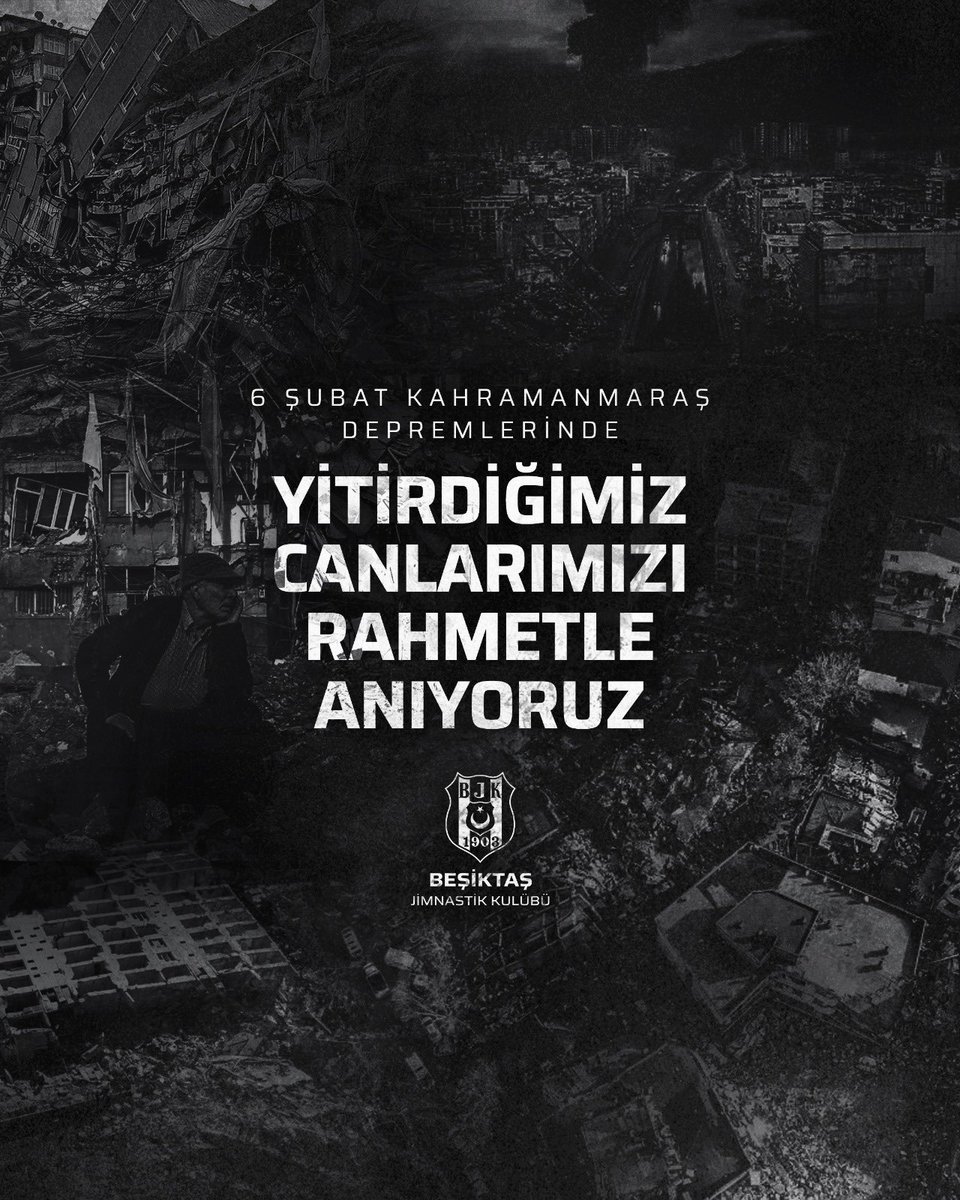 Unutmadık. Unutmayacağız.

6 Şubat Kahramanmaraş depremlerinde yitirdiğimiz canlarımızı rahmetle anıyoruz.

Bu tarifsiz acıların bir daha yaşanmamasını temenni ediyoruz.

#6Şubat2023