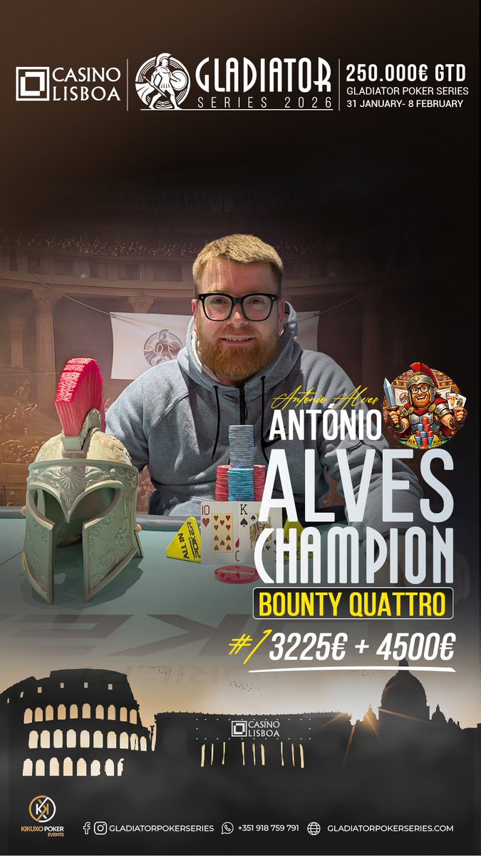 Gladiator Poker Series tweet media