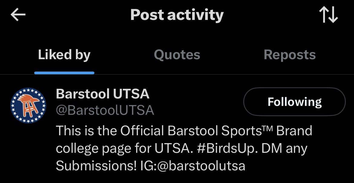 Barstool Texas State tweet media