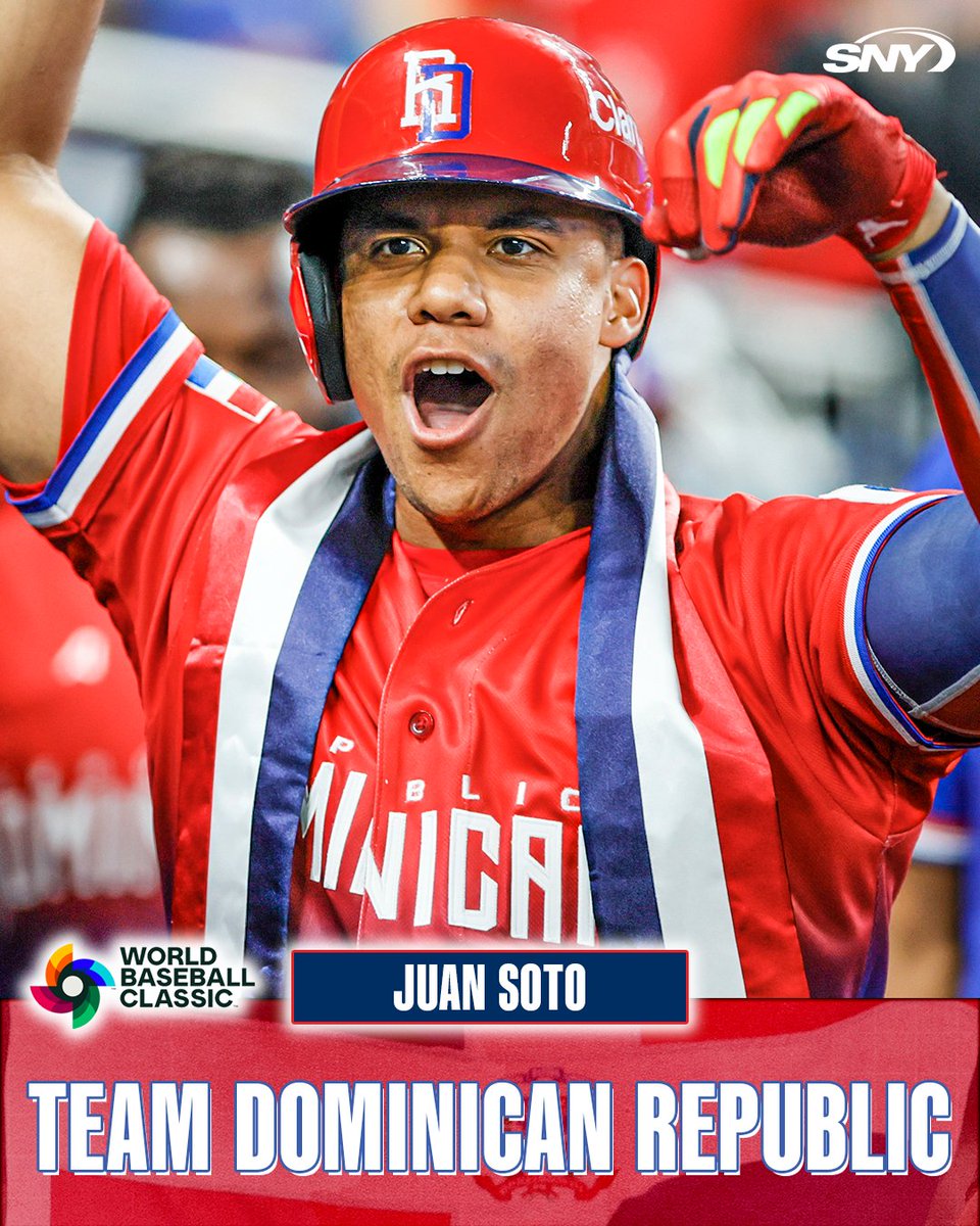Juan Soto is officially on the roster for the Dominican Republic