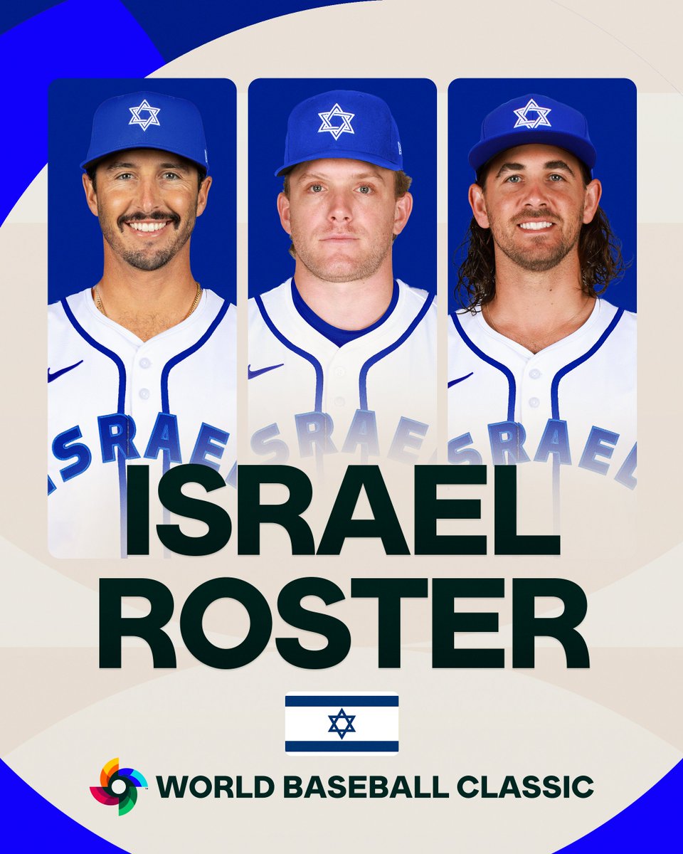 WBCBaseball's tweet image. Team Israel's squad is ready to go for the #WorldBaseballClassic 😮‍💨

FULL ROSTER: atmlb.com/4by3OnE