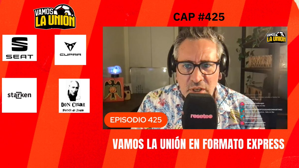 Episodio 425 del Vamos La Unión, en la previa ante Recoleta, en formato express, versión de 30 minutos, pero con el mismo efecto terapéutico! youtube.com/watch?v=nTeLBn…