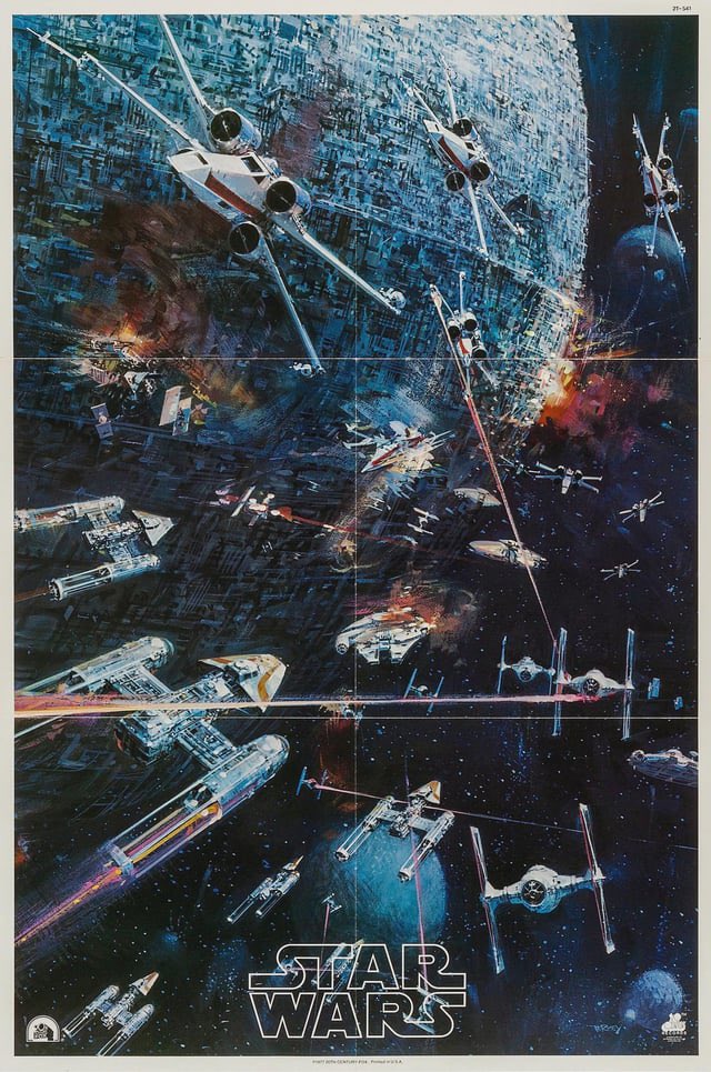 Star Wars (1977) poster by John Berkey.